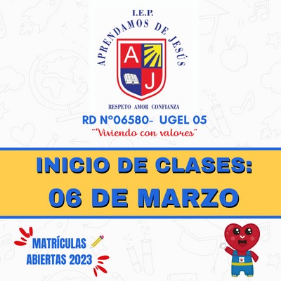 INICIO DE AÑO ESCOLAR 2023